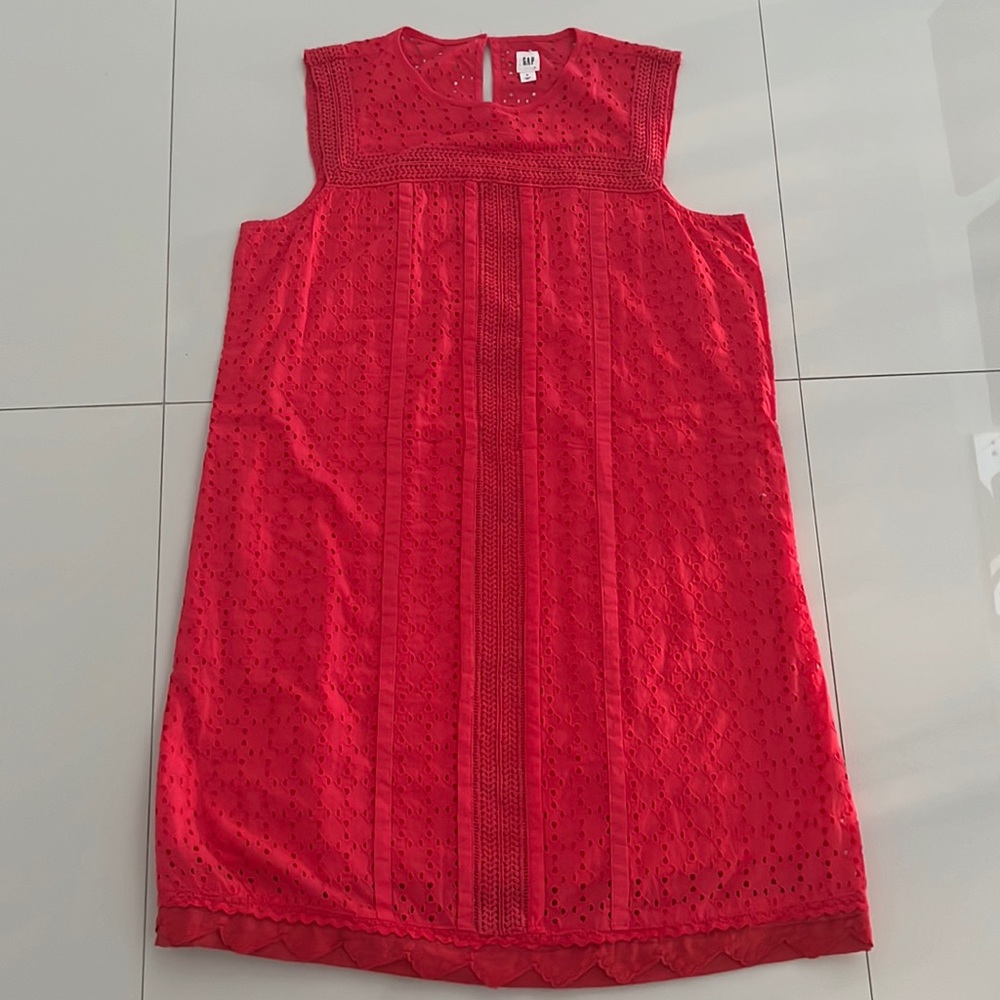 Gap Coral Eyelet Sheath Dress